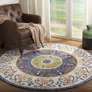 round handmade tufted carpet