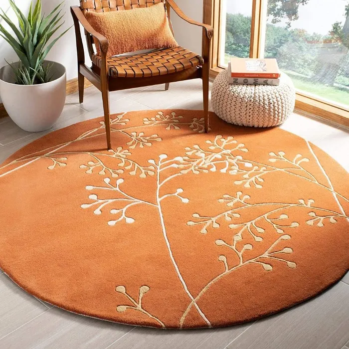round tufted orange