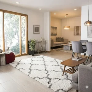 shaggy carpet for living room & bedroom