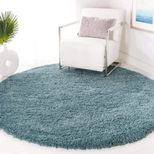 shaggy round carpet – soft fluffy anti skid washable plush rug, thick modern decorative floor mat for bedroom, living room & kids room (copy)