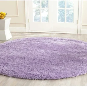 shaggy round carpet – soft fluffy anti skid washable plush rug, thick modern decorative floor mat for bedroom, living room & kids room (copy)