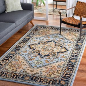 handmade woollen rug loop pile floral hand tufted carpet for living room bedroom drawing room hall and floor