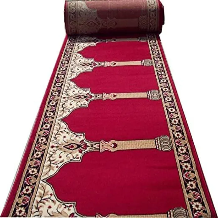 janamaz prayer carpet rolls for masjid (mosque) & gallery runner carpet with 0.5 inch thickness