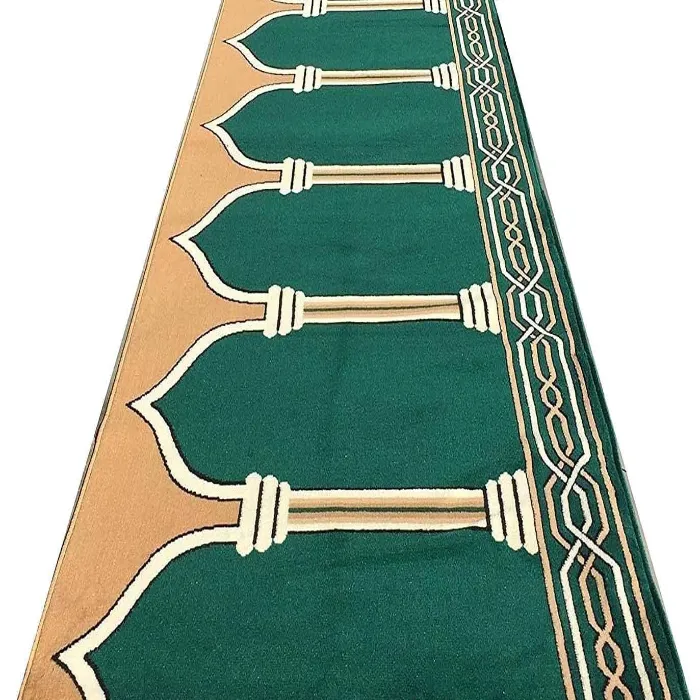 janamaz prayer carpet rolls for masjid (mosque) & gallery runner carpet with 0.5 inch thickness 4 x 100 feet