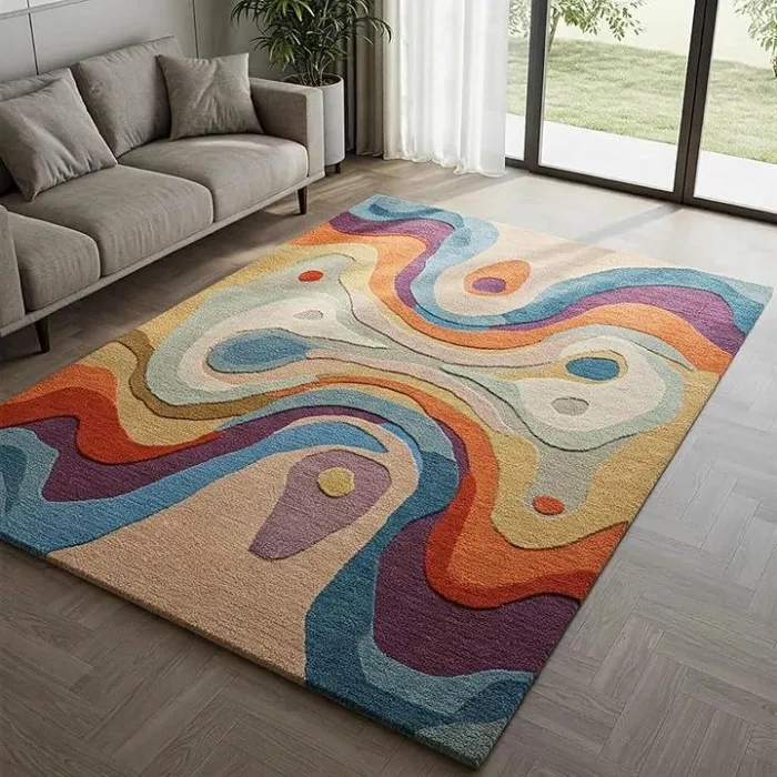 modern area rug – hand tufted design rug, modern decorative carpet for living room, bedroom & home decor modern area rug – hand tufted design rug, modern decorative carpet for living room, bedroom & home decor