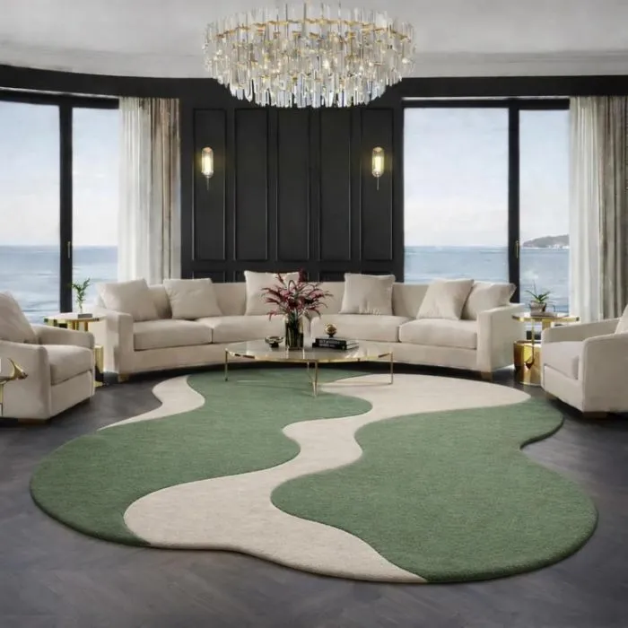 modern area rug – hand tufted design rug, modern decorative carpet for living room, bedroom & home decor (copy)
