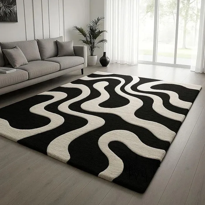 modern area rug – hand tufted design rug, modern decorative carpet for living room, bedroom & home decor modern area rug – hand tufted design rug, modern decorative carpet for living room, bedroom & home decor