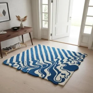 modern area rug – hand tufted design rug, modern decorative carpet for living room, bedroom & home decor (copy)