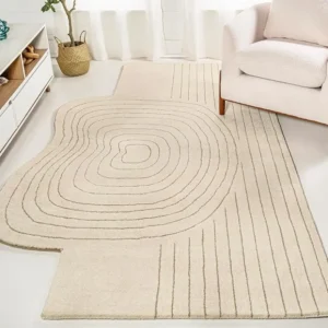 modern area rug – hand tufted design rug, modern decorative carpet for living room, bedroom & home decor (copy)