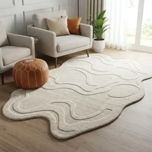 modern area rug – hand tufted design rug, modern decorative carpet for living room, bedroom & home decor (copy)