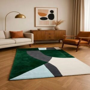 modern area rug – hand tufted design rug, modern decorative carpet for living room, bedroom & home decor (copy)