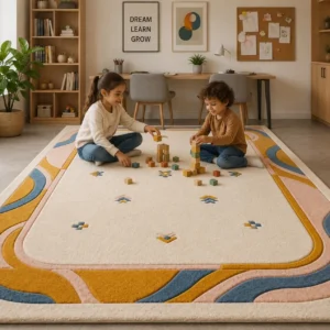 jaunty carpets : natural blocks handtufted tufted carpet (copy)