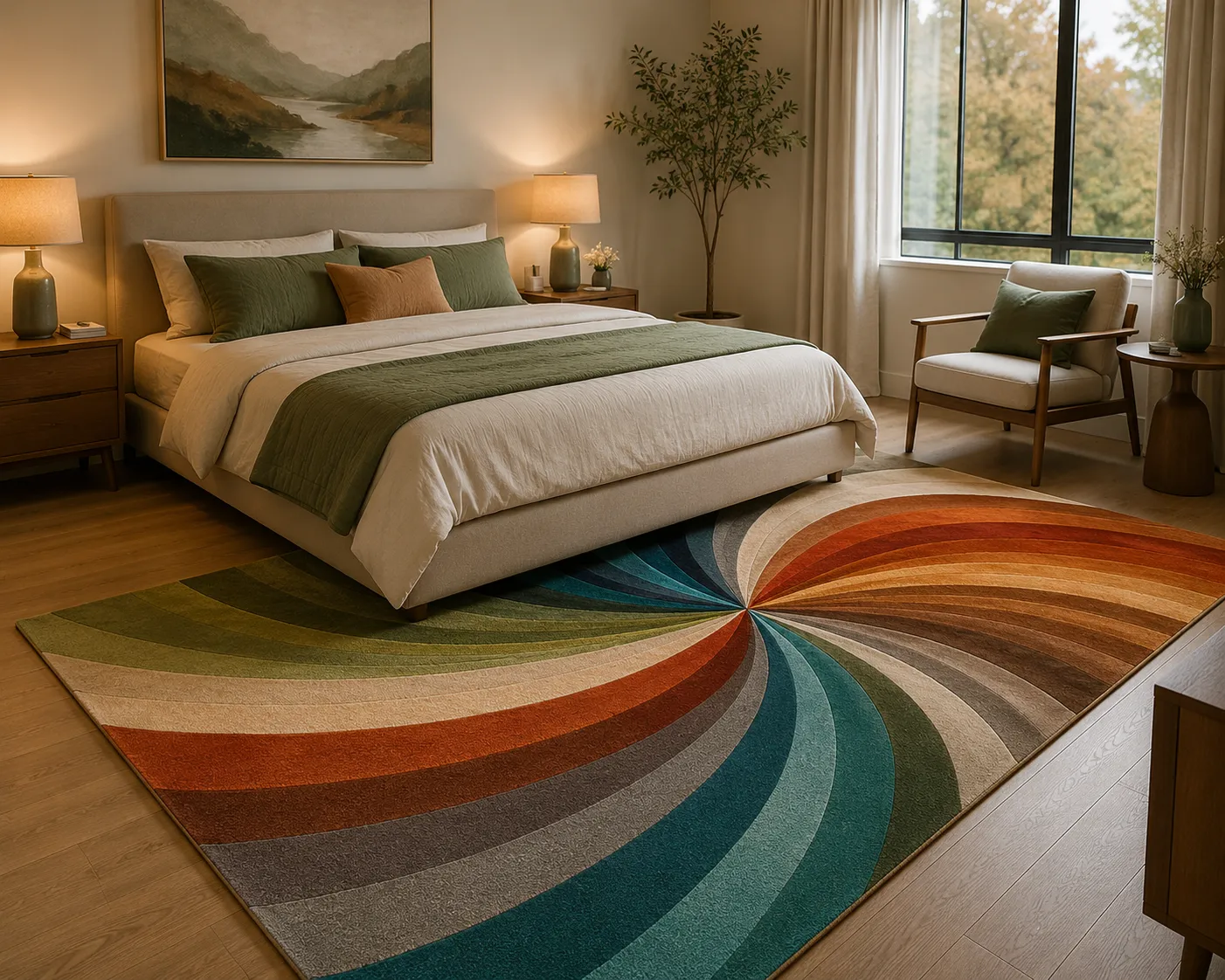 jaunty carpets : medallion handmade tufted carpet (copy)
