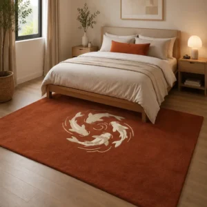 jaunty carpets : fish pair handmade tufted carpet (copy)
