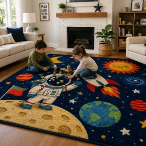 jaunty carpets : galaxy explorer handtufted kids carpet (copy)