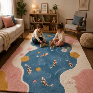 jaunty carpets : flow fish rounding tufted carpet (copy)