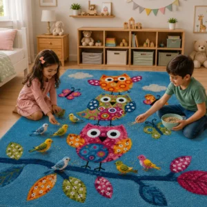 jaunty carpets : astronaut handtufted kids carpet (copy)