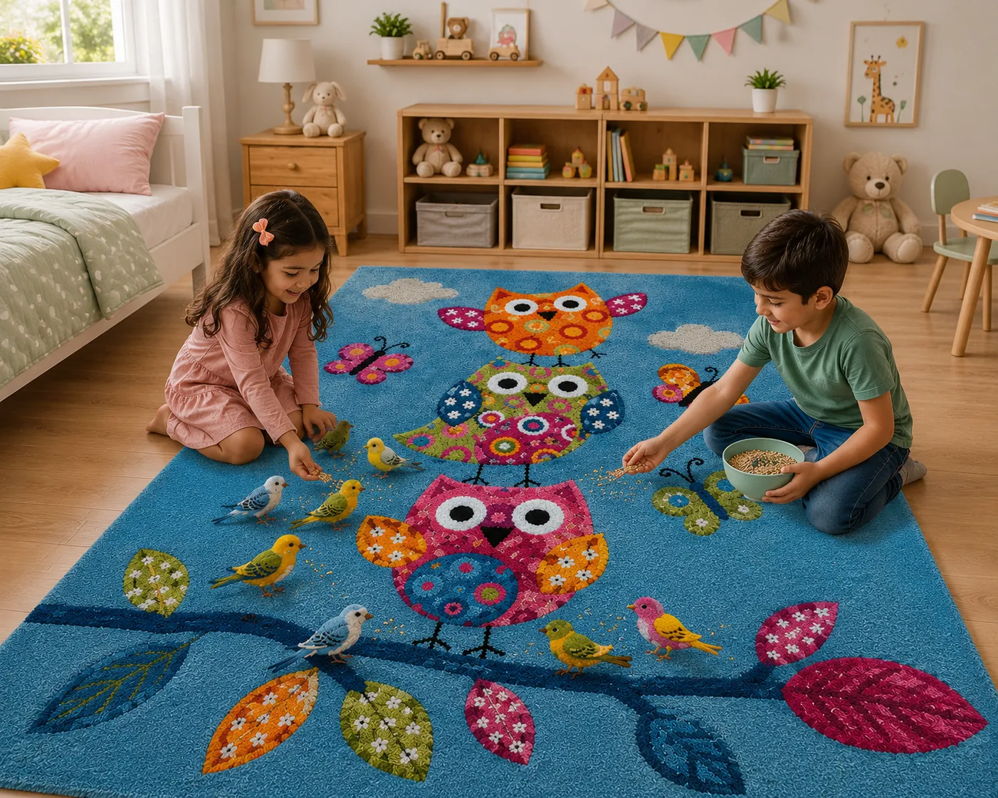 jaunty carpets : astronaut handtufted kids carpet (copy)