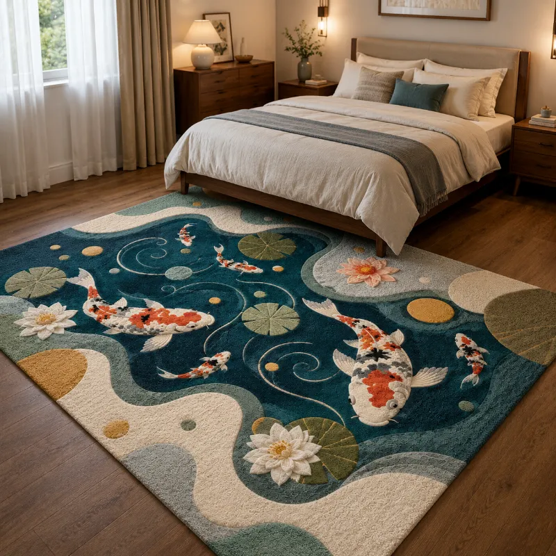 jaunty carpets : ripples fish rounding tufted carpet (copy)