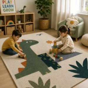 Home jaunty carpets : little forest explorer handtufted kids carpet