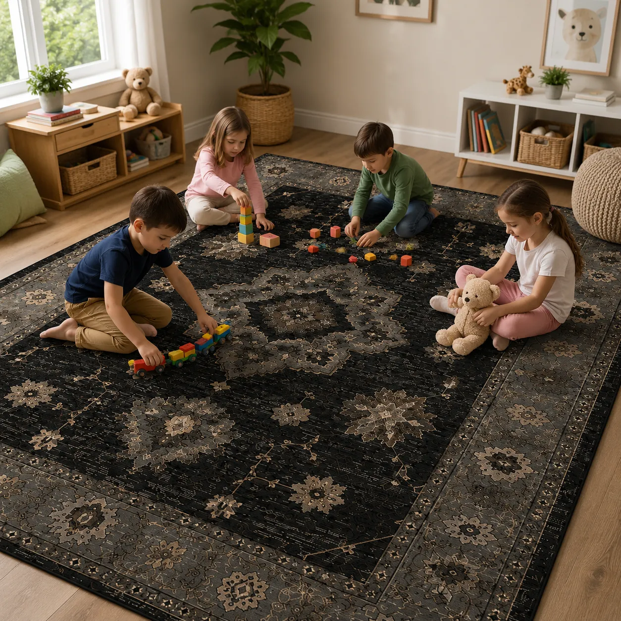 jaunty carpet: ornamental floral hand knotted carpet jaunty carpet: ornamental floral hand knotted carpet