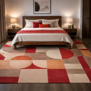 jaunty carpets : crimson handmade tufted carpet (copy)