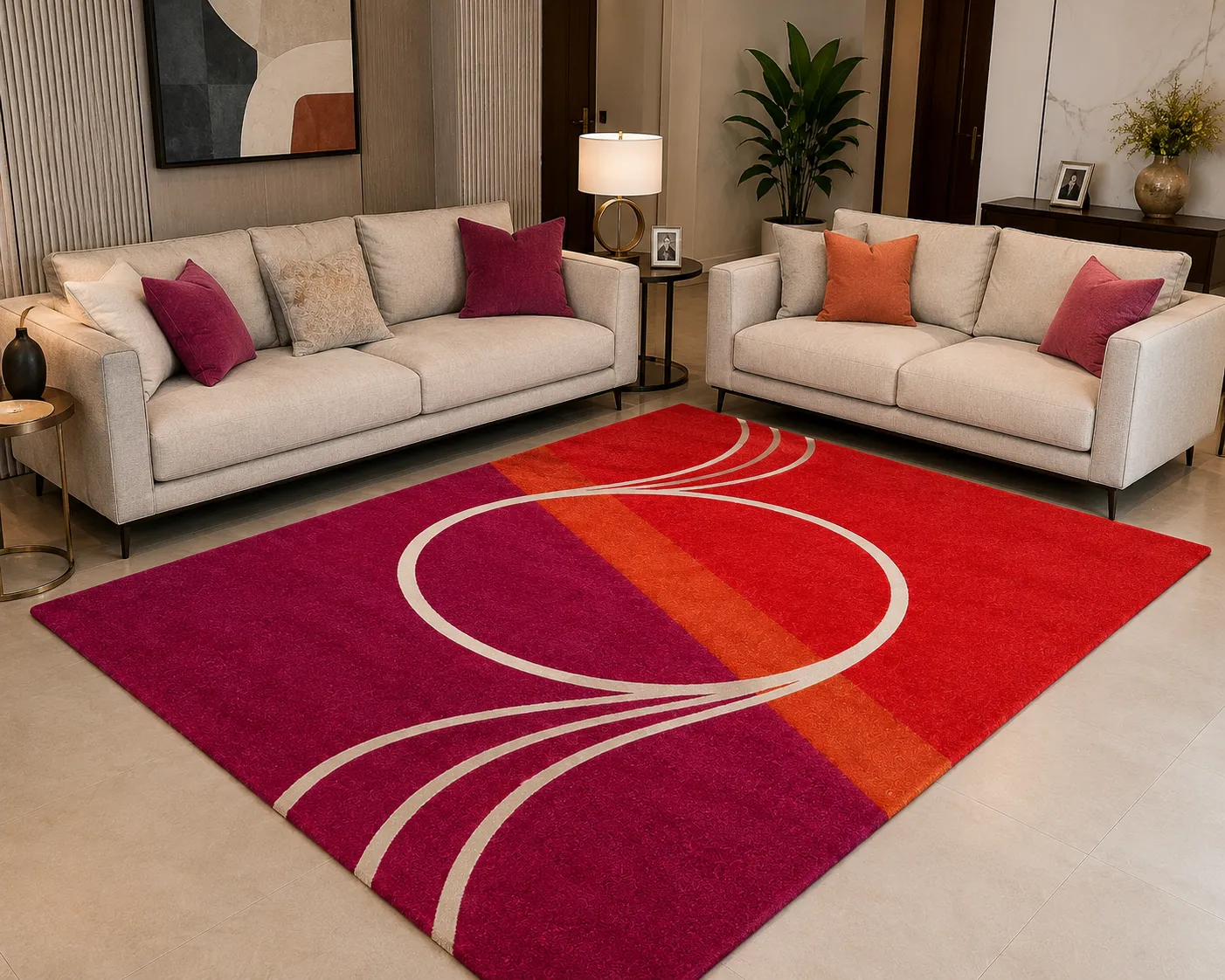 jaunty carpets : eclipse handmade tufted carpet (copy)