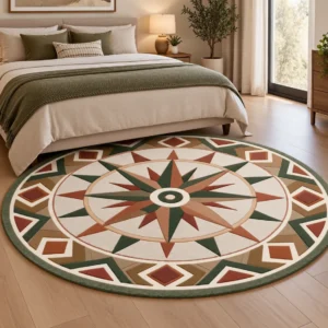 jaunty carpets: serenity round handmade tufted carpet (copy)