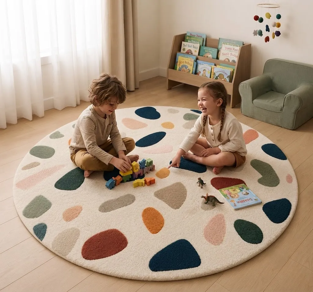 jaunty carpets: compass round handmade tufted carpet (copy) jaunty carpets: compass round handmade tufted carpet (copy)