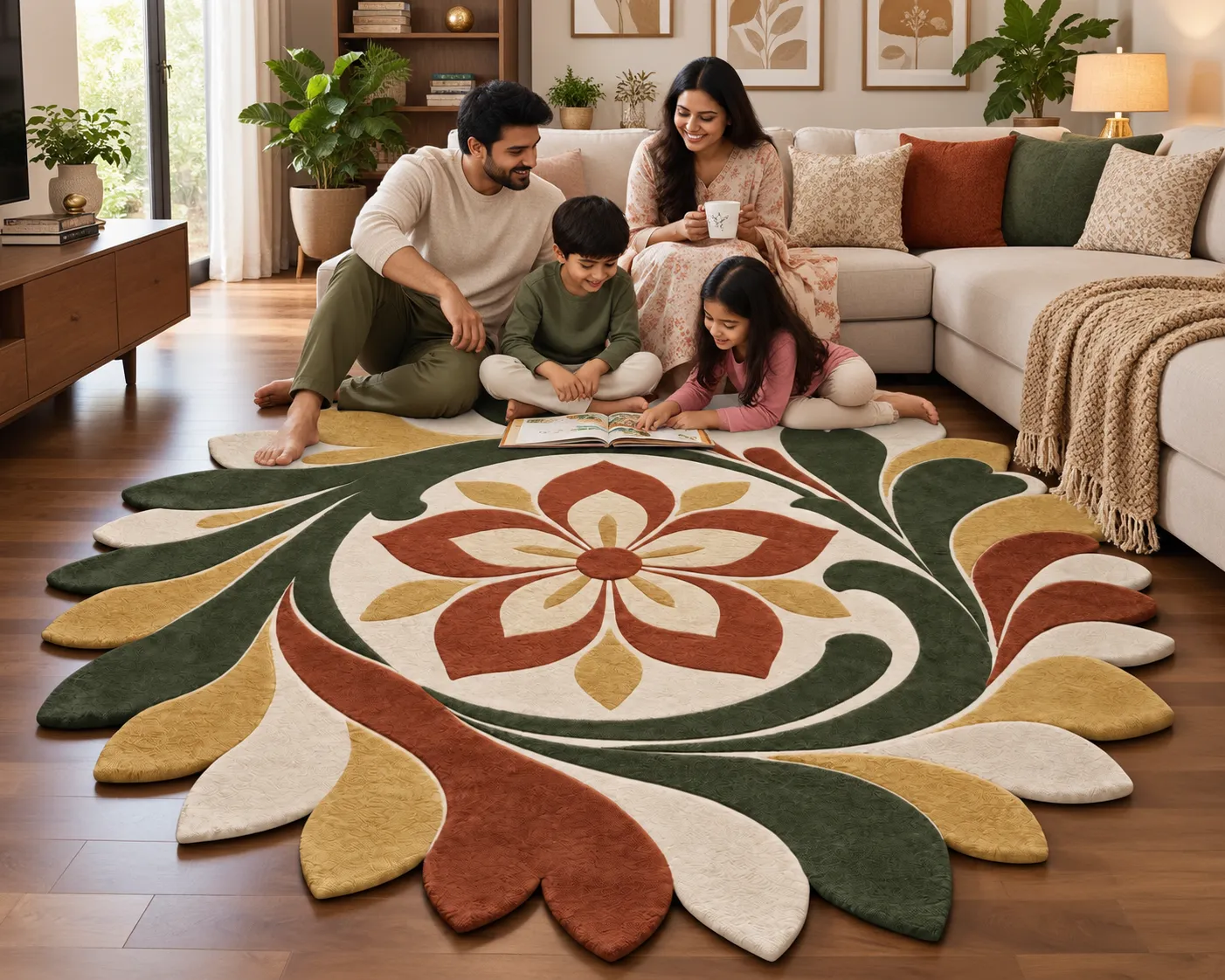 jaunty carpets: compass round handmade tufted carpet (copy) jaunty carpets: compass round handmade tufted carpet (copy)